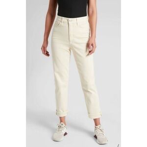 Athleta Flex Straight Leg Ankle Jean in Bone size 4